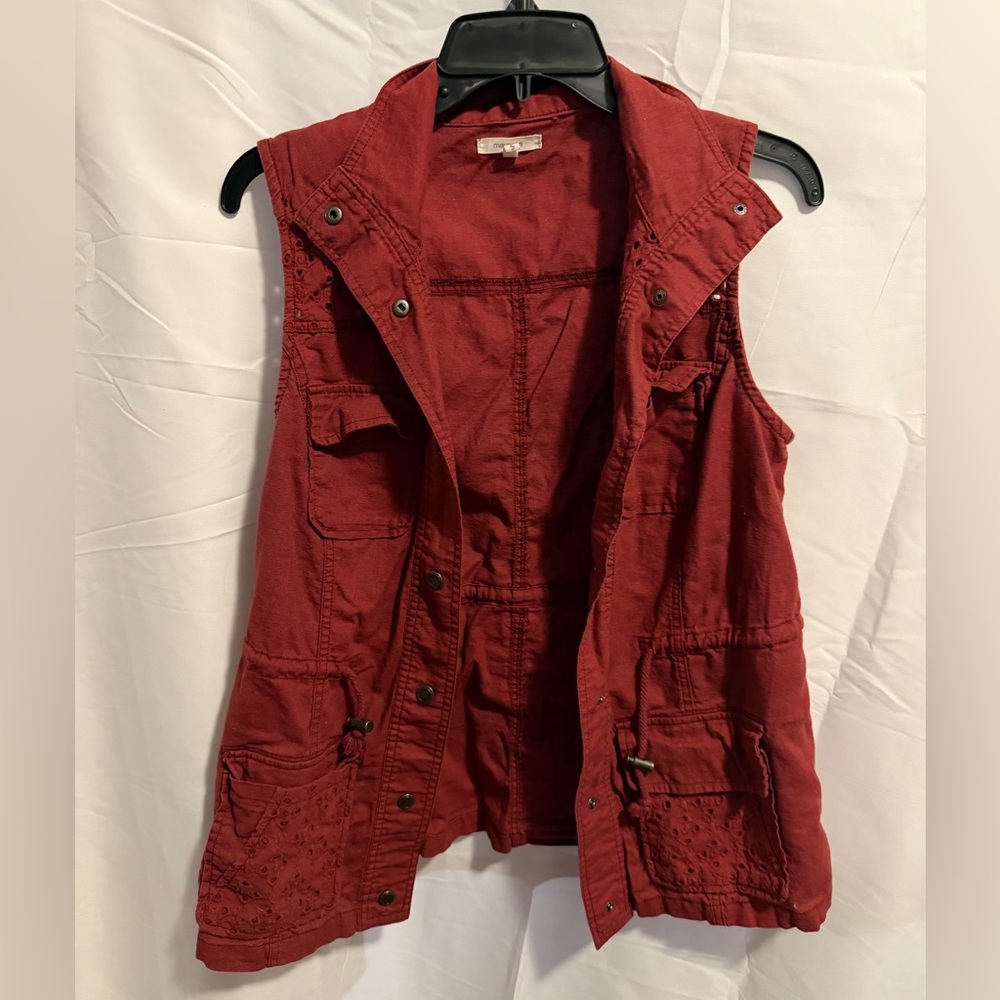 Maurices Women's Deep Red Vest